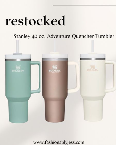 Now in! Shop these Stanley tumblers to keep your beverage cold all day long! Perfect for boating, car rides, or just lounging around! 

#LTKGiftGuide #LTKHoliday #LTKunder50