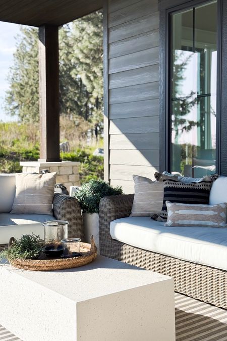 I can already see myself sitting out here every morning with a yummy cup of coffee!

Home  Home decor  Home favorites  Outdoor  Outdoor decor  Patio finds  Faux plant  Lighting  Lantern  Sofa  Throw pillow  Neutral home  ourpnwhome 

#LTKSeasonal #LTKhome