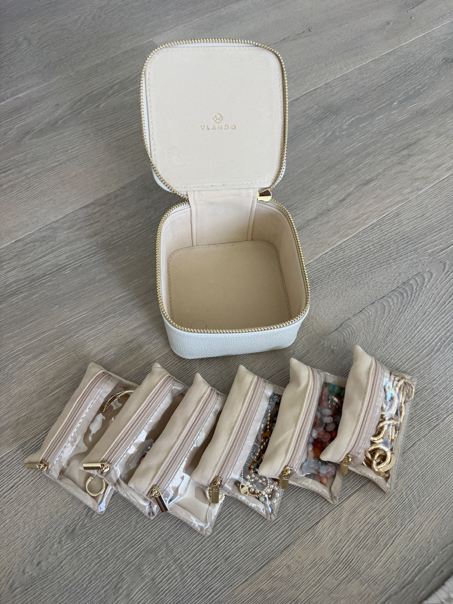 Finally found a better way to organize all my jewelry when I travel or just need everything in one place. The little pouches keep everything separated so nothing gets tangled, and the case itself is compact but fits more than you’d expect. Such a simple upgrade that makes a big difference.

#LTKMothersDay #LTKSeasonal #LTKTravel