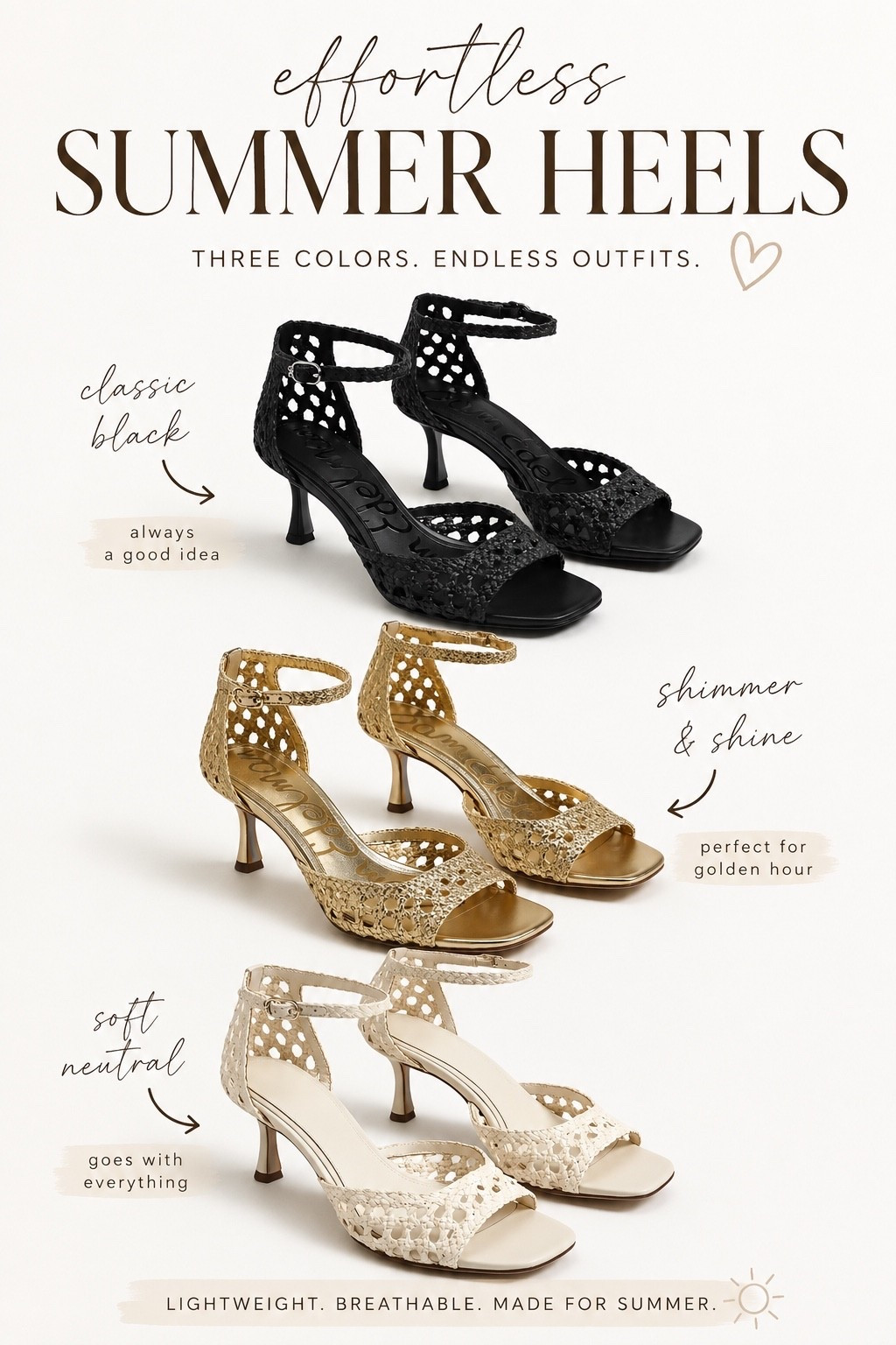 Cute trendy heels for summer women’s fashion #shoes #sandals #highheels #heels

#LTKOver40 #LTKmomlife #LTKootd