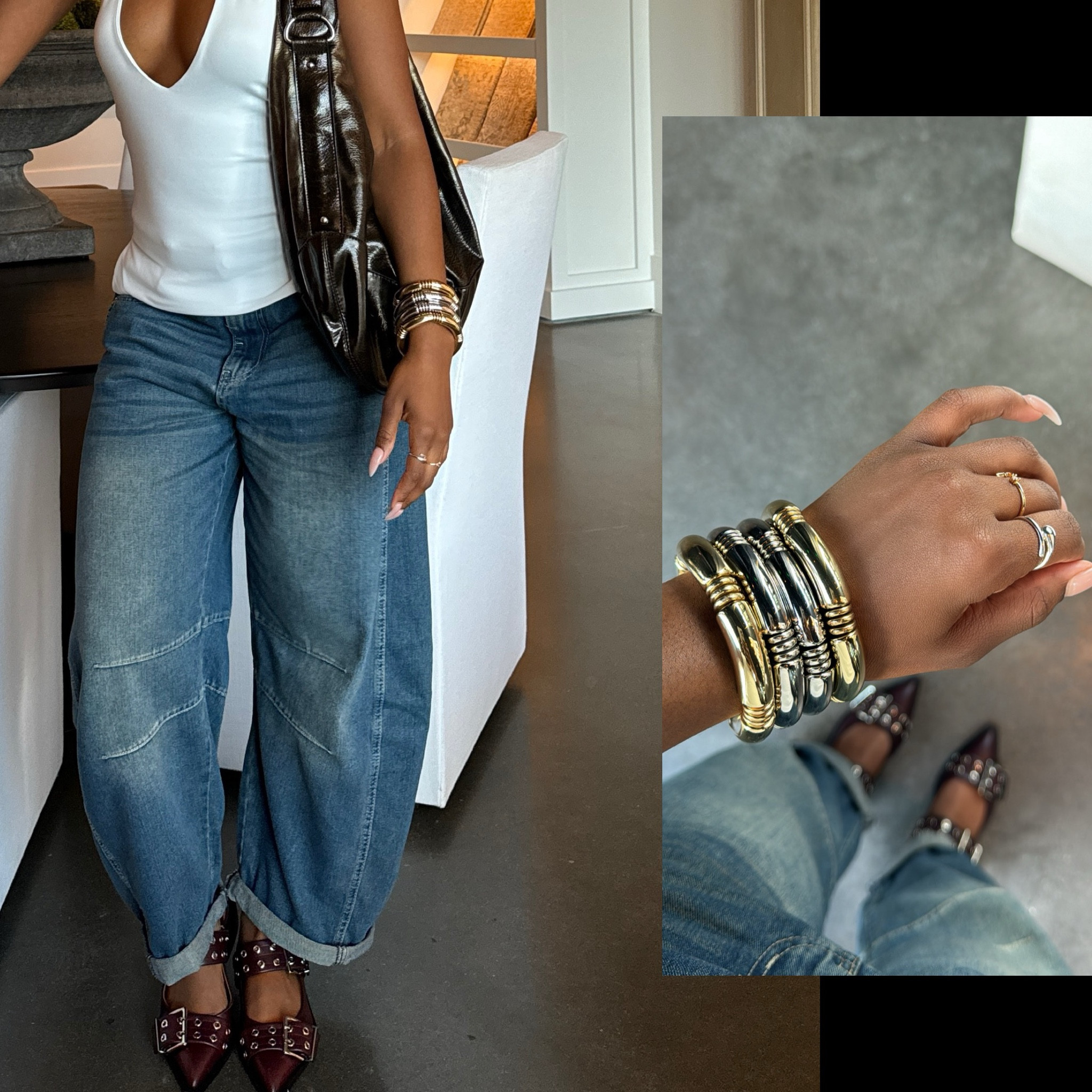 These barrel jeans from Free People have my heart! These days, I’m all about comfort first, style immediately after. 

#LTKStyleTip