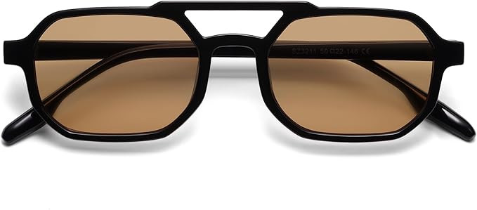 Retro Rectangle Aviator Sunglasses for Women Men Trendy 90s Classic Square Frame Shades SJ2627 | Amazon (US)
