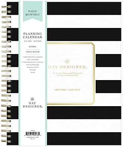Day Designer for Blue Sky 2022-2023 Academic Year Daily and Monthly Planner, 8" x 10", Frosted Co... | Amazon (US)