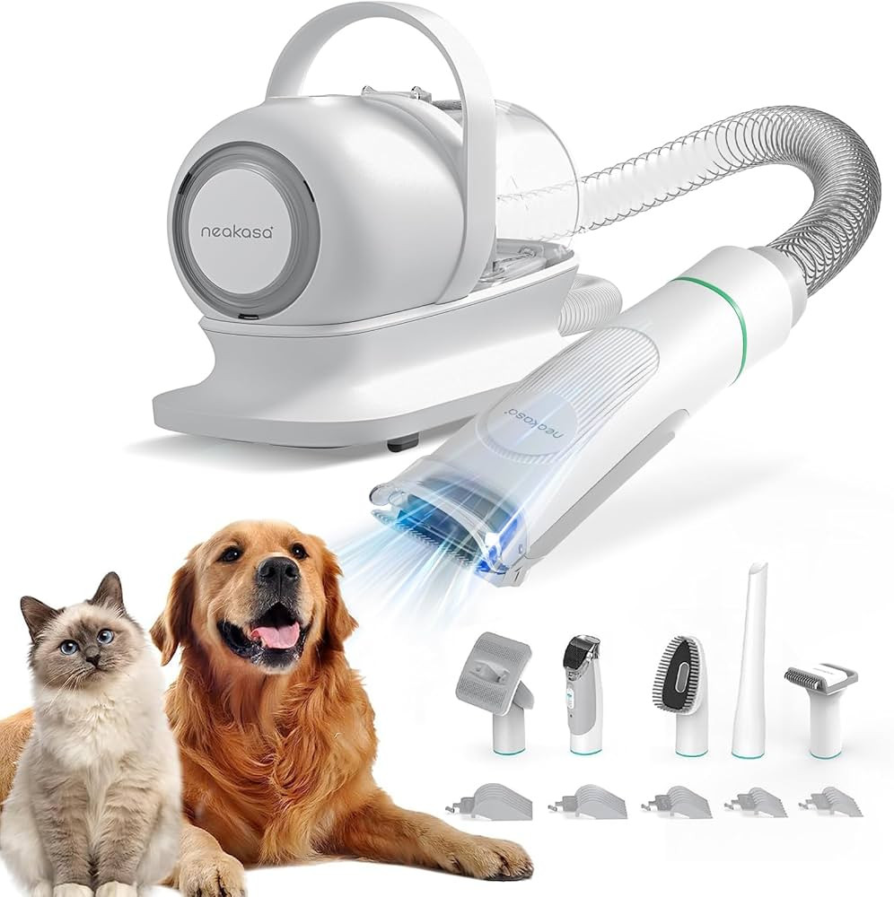 Neakasa P1 Pro Pet Grooming Kit & Vacuum Suction 99% Pet Hair, Professional Clippers with 5 Prove... | Amazon (US)
