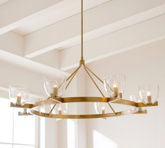 Chamberlin Metal Round Chandelier (50") | Pottery Barn (US)
