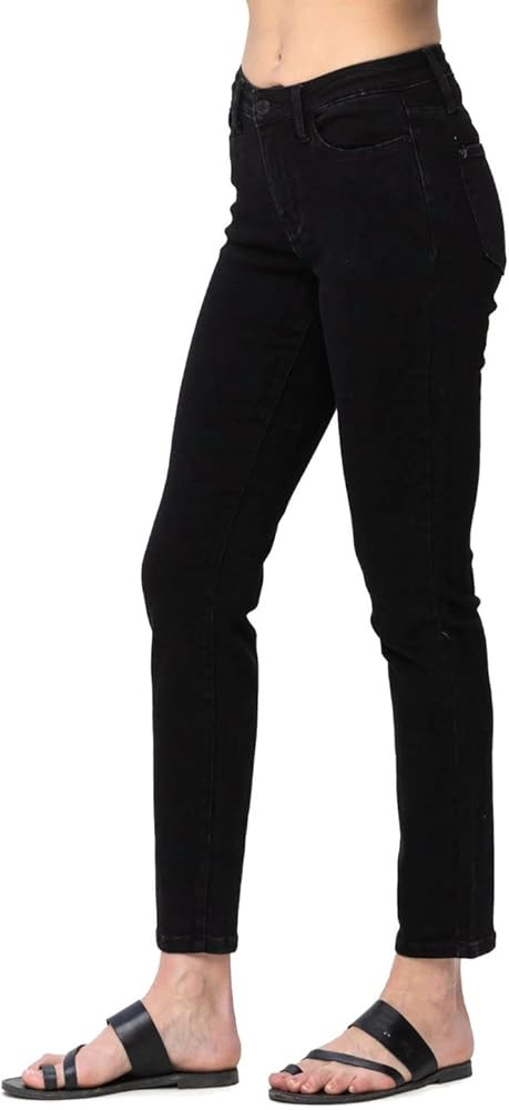 Judy Blue Women's Mid Rise Basic Slim Fit Jeans | Amazon (US)