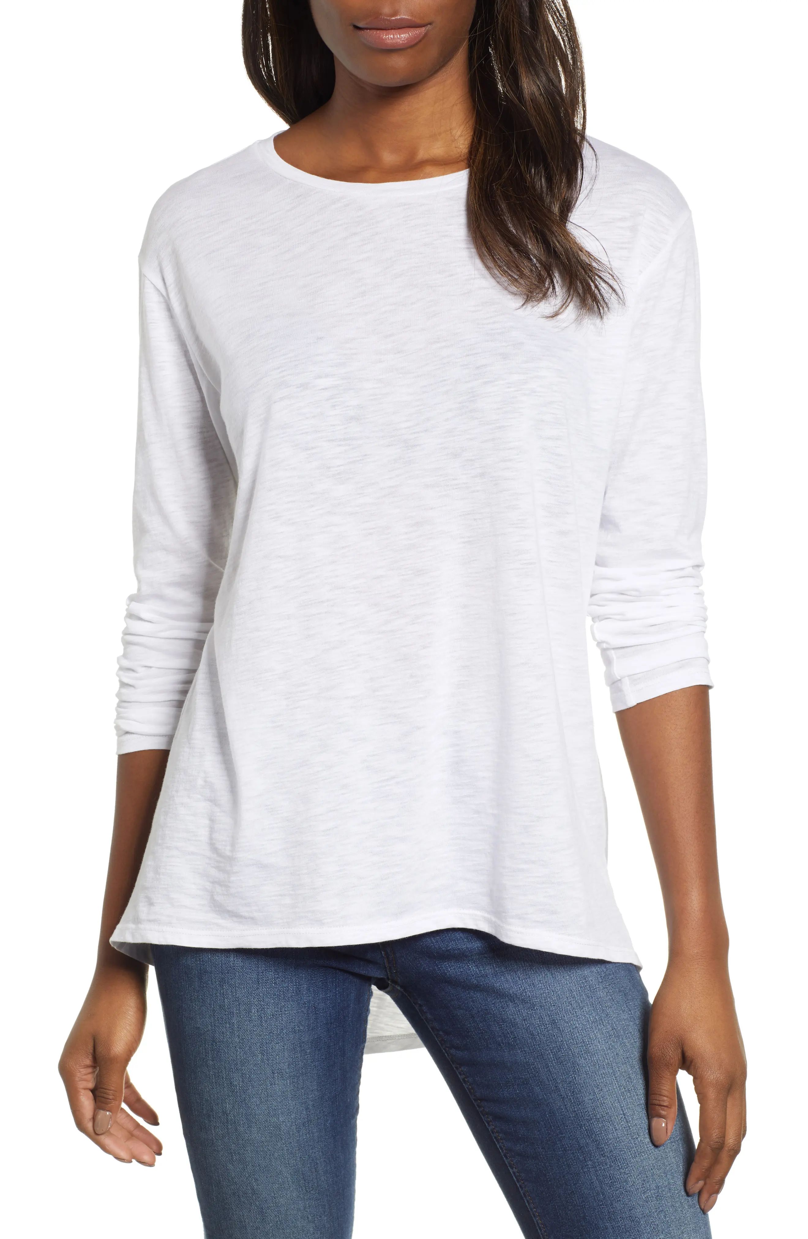 Caslon® Slub Tunic Tee (Regular, Petite & Plus Size) | Nordstrom