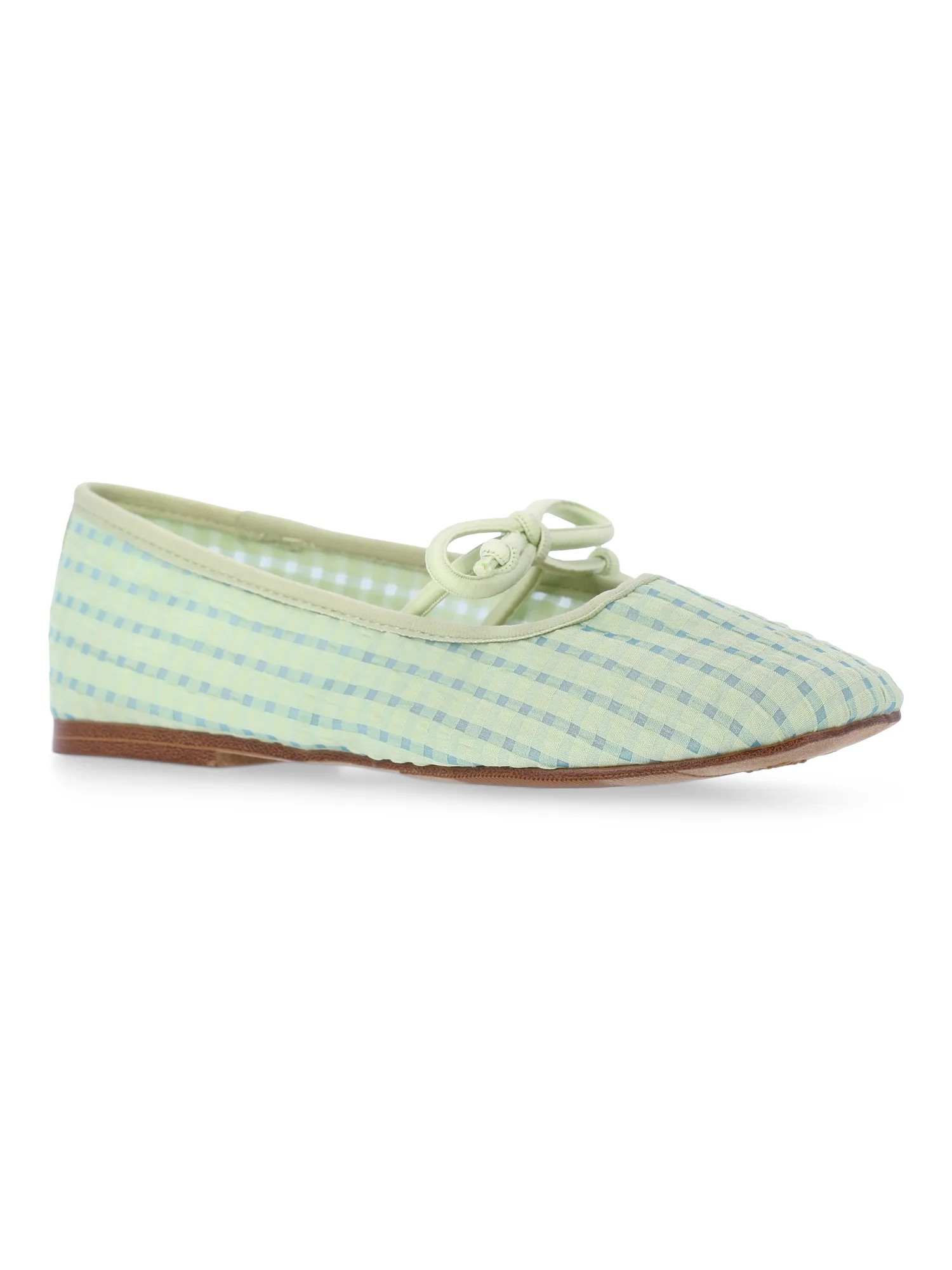 Madden NYC Little and Big Girls' Gingham Mesh Ballet Flats | Walmart (US)