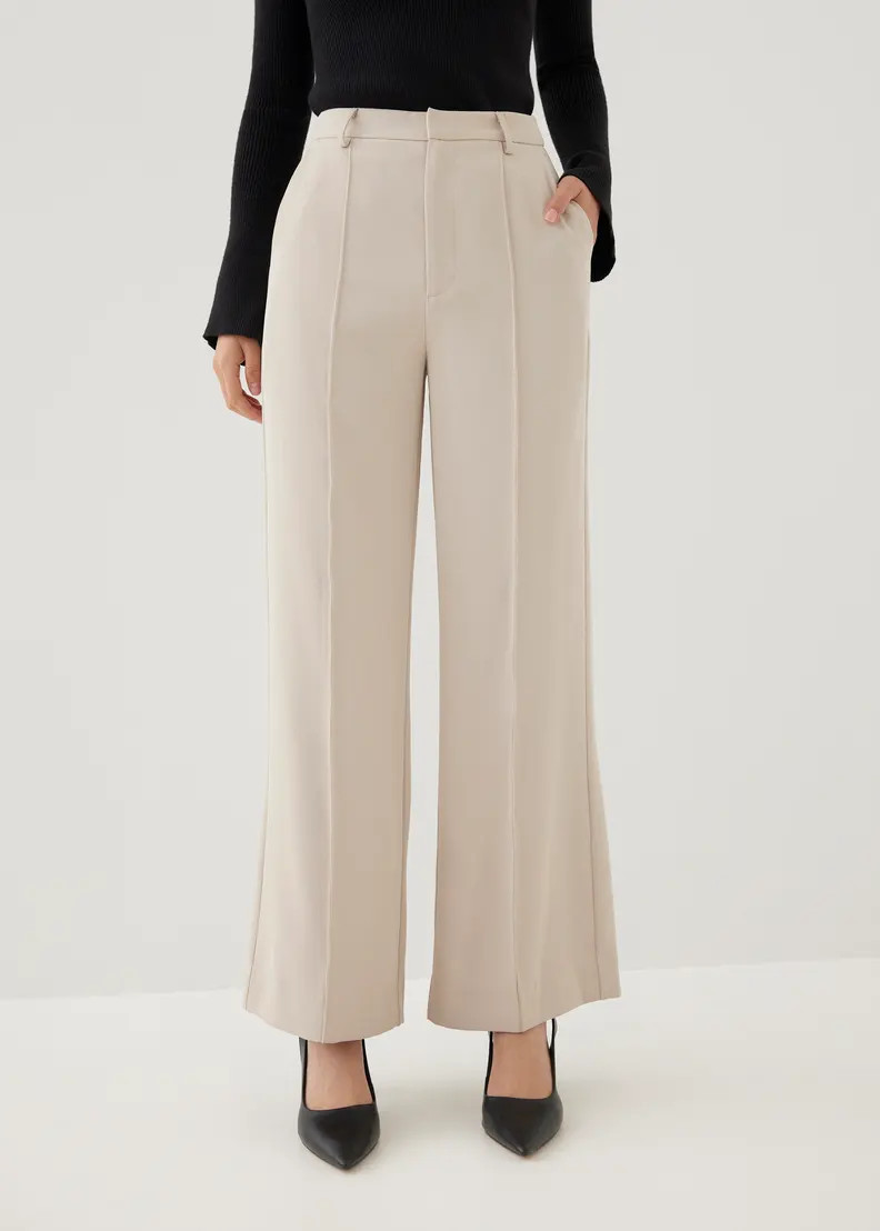 Lorie Pleated Tailored Straight Leg Pants | Love, Bonito USA