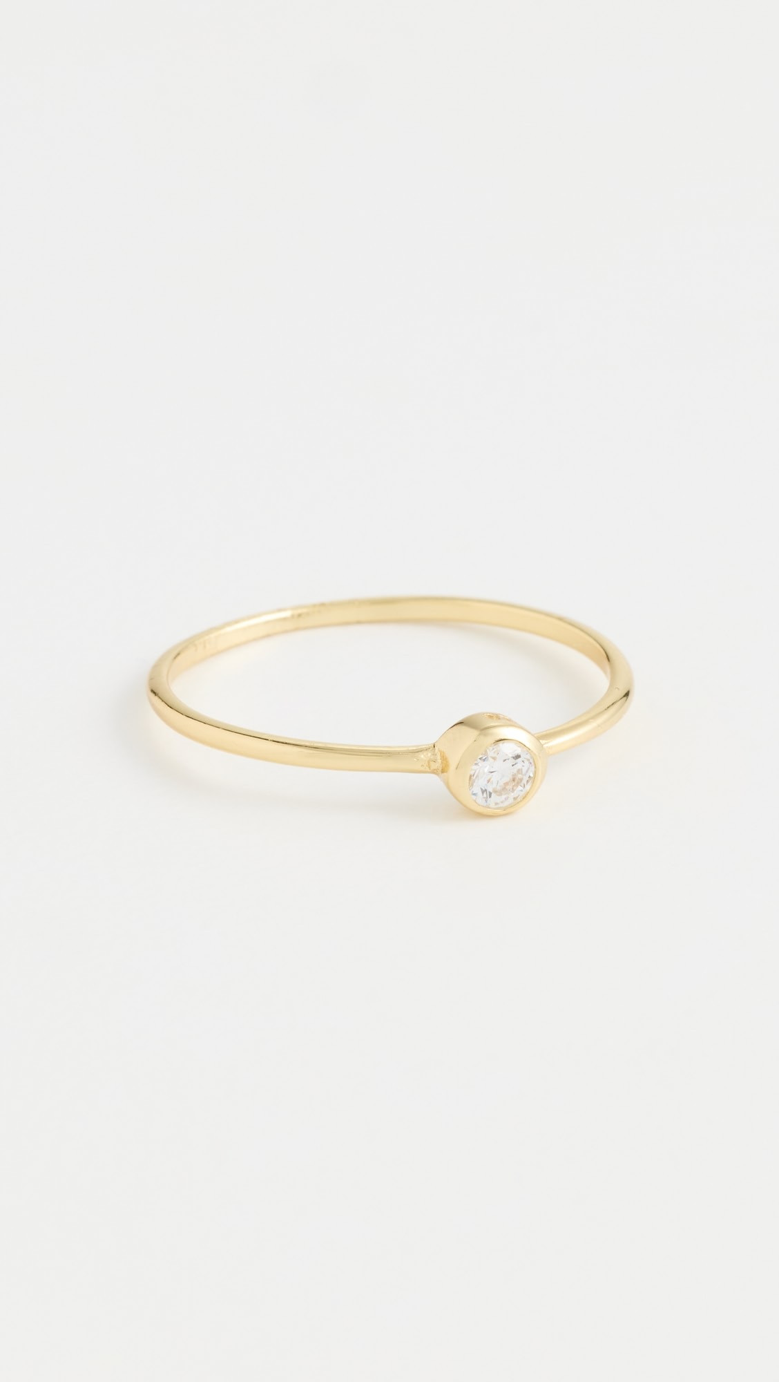 Solitaire Bezel Ring | Shopbop