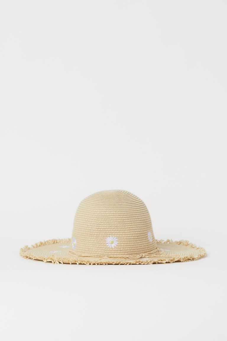 Embroidered Straw Hat | H&M (US + CA)