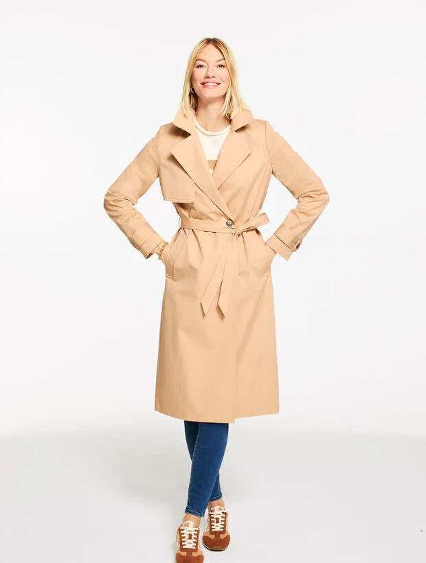 Drapey Trench Coat | Talbots