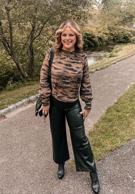 This summer girl has come to accept that it is now fall.
Time to put together all of the fun fall outfits.
These pants are so damn cute and as comfortable as can be. Both the pants and top run true to size.
Fall outfits, leather pants, faux leather 

#LTKfindsunder100 #LTKover40 #LTKSeasonal