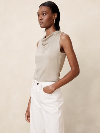 Carolina Cowl-Neck Tank | Banana Republic (US)