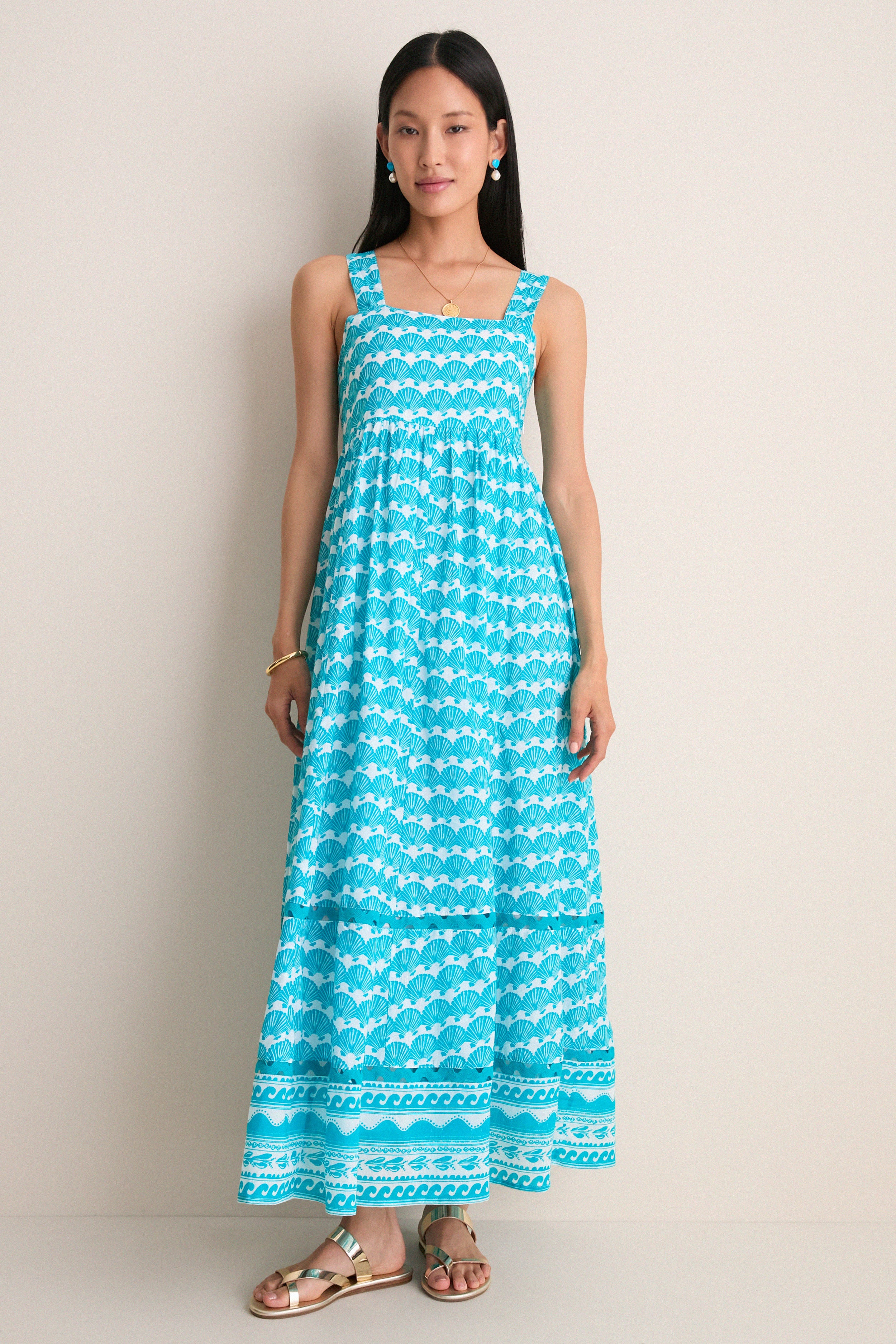 Green Isla Lily Maxi Dress | Tuckernuck (US)