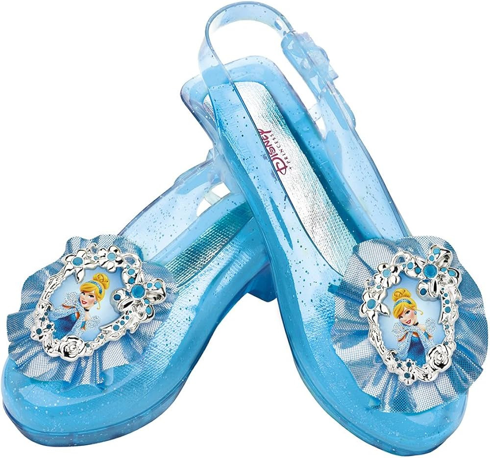 Disney Princess Cinderella Sparkle Shoes, Official Disney Costume Accessories, Age Grade 4+, Fits... | Amazon (US)