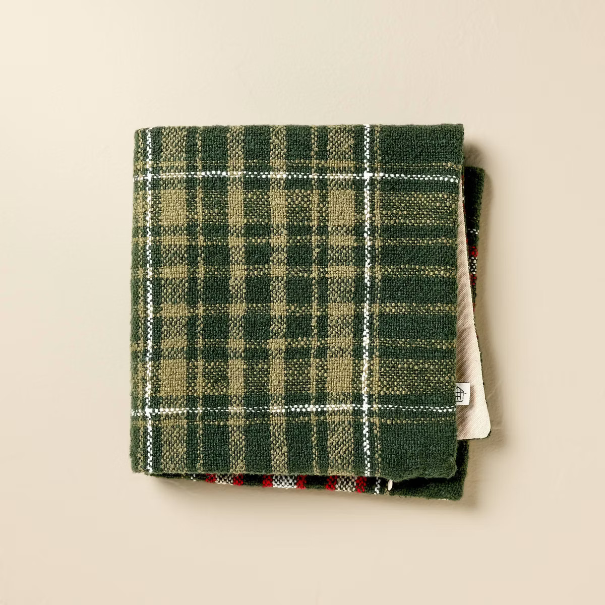 18"x18" Christmas Plaid Decorative Pillow Cover - Hearth & Hand™ with Magnolia | Target