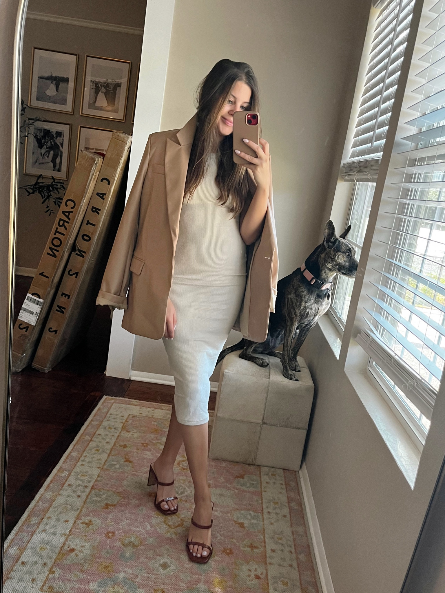 Ready for some fall weather! I’m wearing an XS in this dress and it is super soft and stretchy. I just went back and ordered two more colors! 

Midi ribbed dress, oatmeal dress, beige dress, fall dress, high neck, tortoise heels, amazon find, leather blazer, oversized blazer, camel blazer, brown heels  

#LTKstyletip #LTKeurope #LTKfindsunder50
