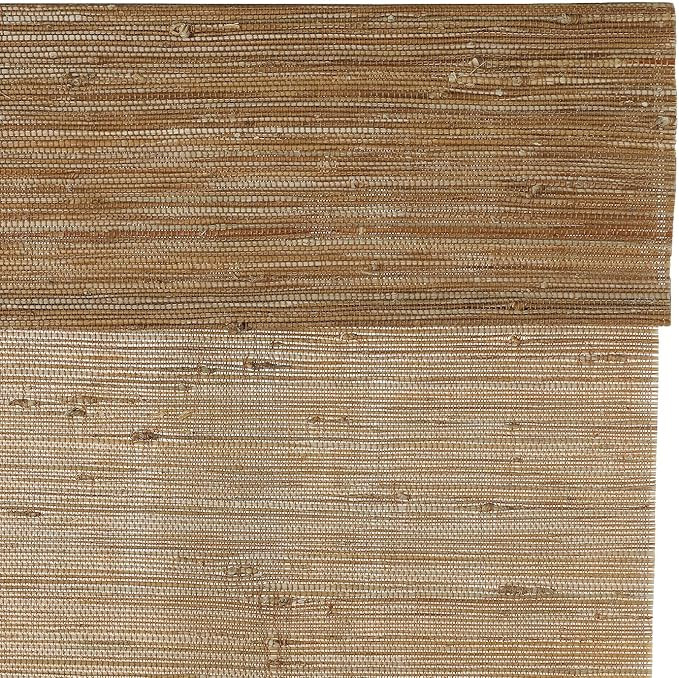 TWOPAGES Natural Cordless Jute Roman Shade Customized Roman Window Shade Sun Light Filtering Wind... | Amazon (US)