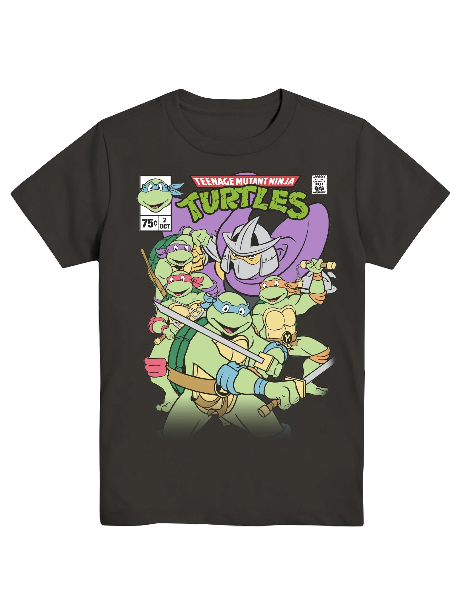 Teenage Mutant Ninja Boys TMNT Comic, Crew Neck, Short Sleeve, Graphic T-Shirt, Sizes 4-18 | Walmart (US)