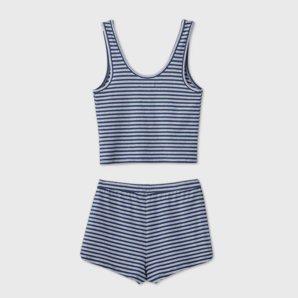 Women's Striped Tank Pajama Set - Colsie™ | Target