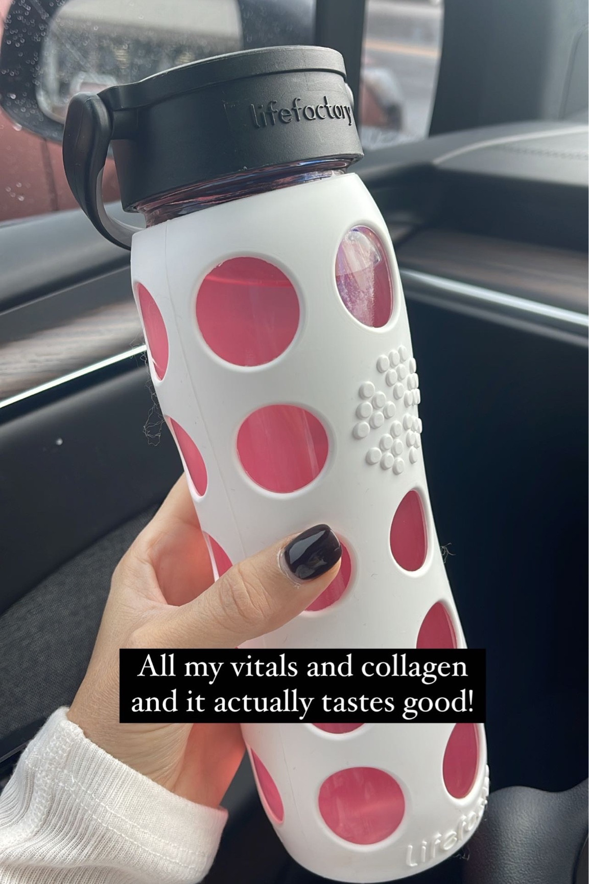 My morning liquid vitamin routine that actually tastes good and doesn’t bother my stomach. 