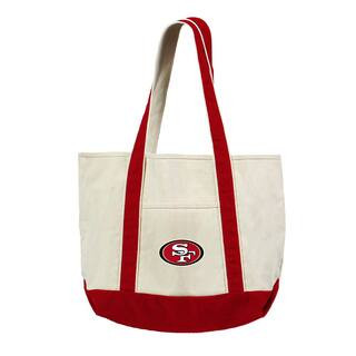 THE NORTHWEST GROUP San Francisco 49ers NFL Canvas Tote Bag with Colored Strap 1NFLB19000013EDC -... | The Home Depot
