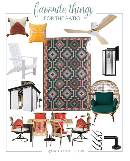 Favorite things for the patio. Boho inspired Outdoor living with so much color!

#LTKhome