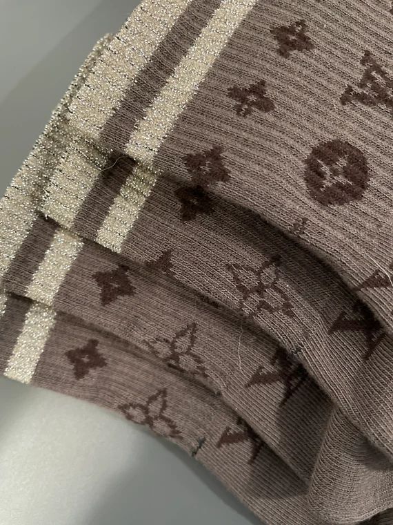 Adult Unisex Luxury Grey/brown Sparkle Ankle Socks | Etsy | Etsy (US)