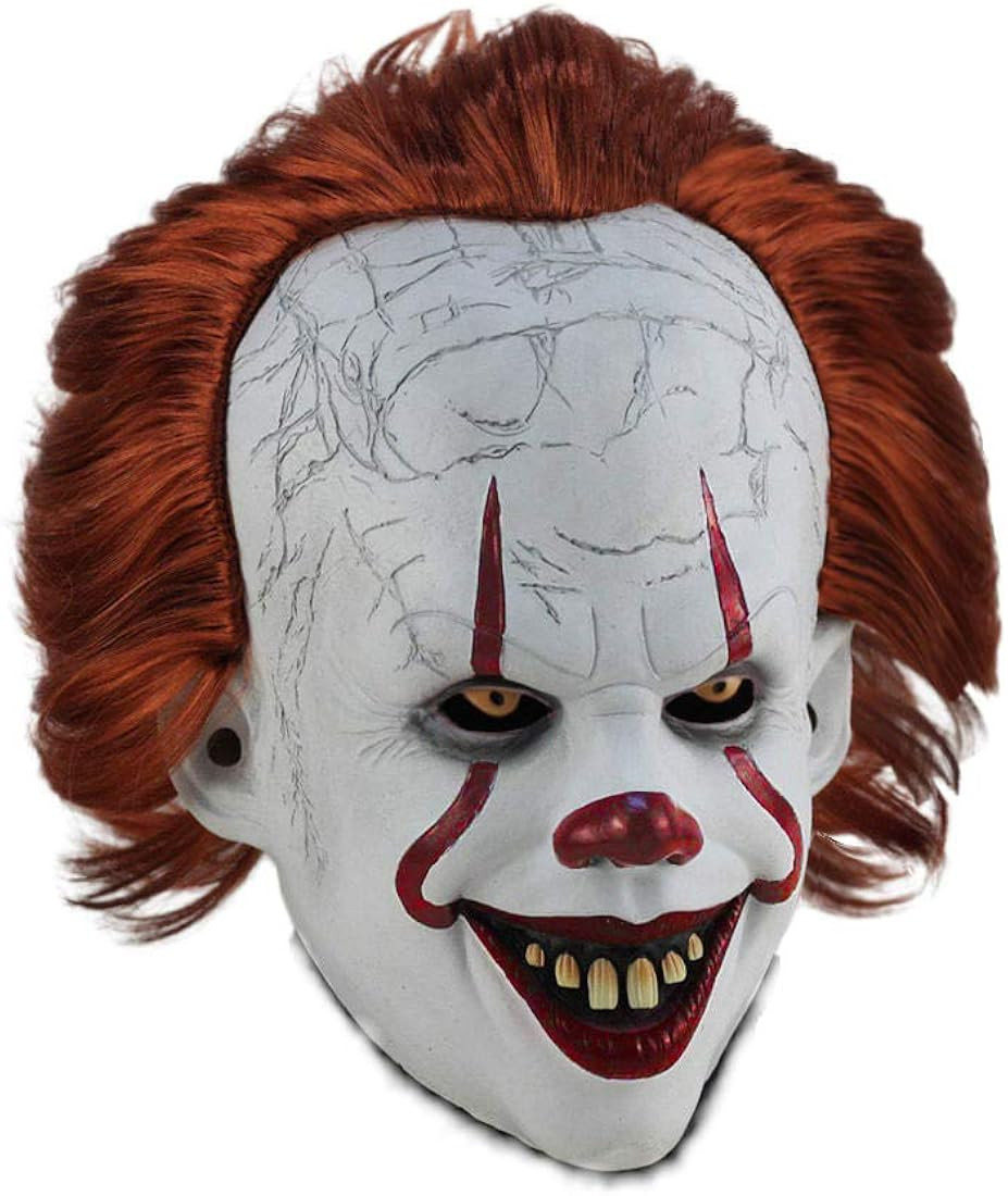 Horror Clown Mask Creepy IT Mask is Perfect for Cosplay Halloween, Movie Premiere and More.Halloween | Amazon (US)