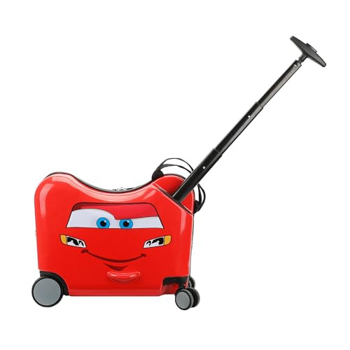 Disney's Cars Lightning McQueen Ride-On 18" Suitcase For Kids & Toddlers | Amazon (US)