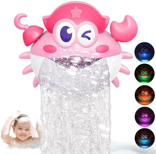 Amazon.com: Bath Toys,Light Up Baby Bath Toys Bath Bubble Machine with Colourful RGB Light Great ... | Amazon (US)