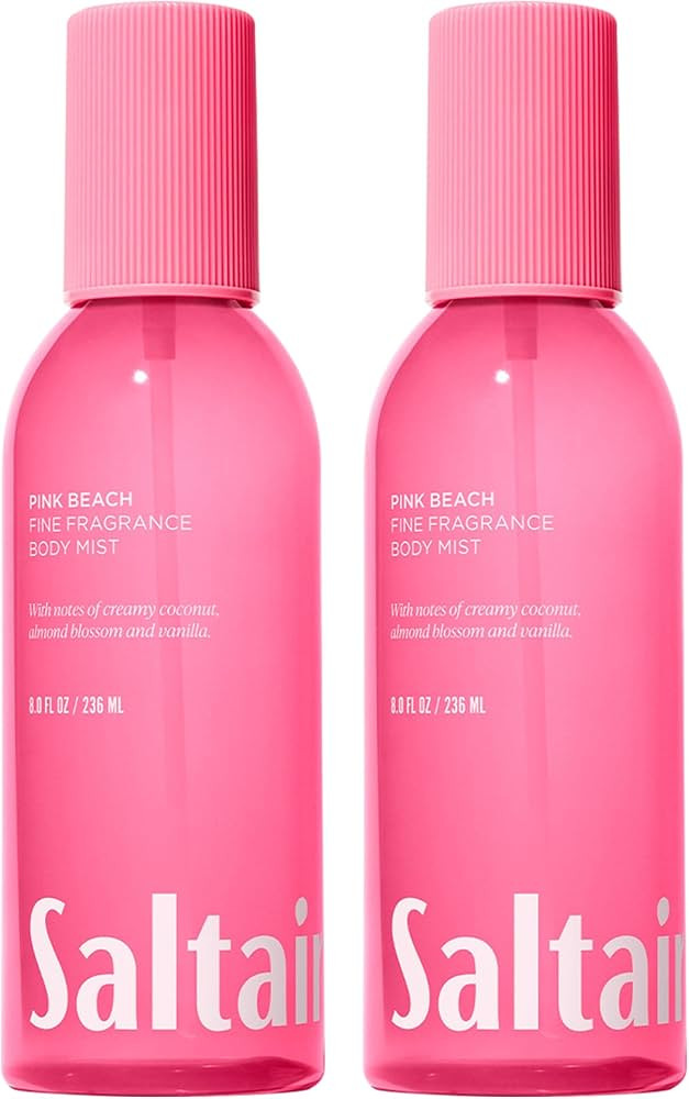 Saltair Body Mist 2 Pack - Fine Fragrance, Lightweight Body Spray Mist with Pink Beach Scent. Lon... | Amazon (US)