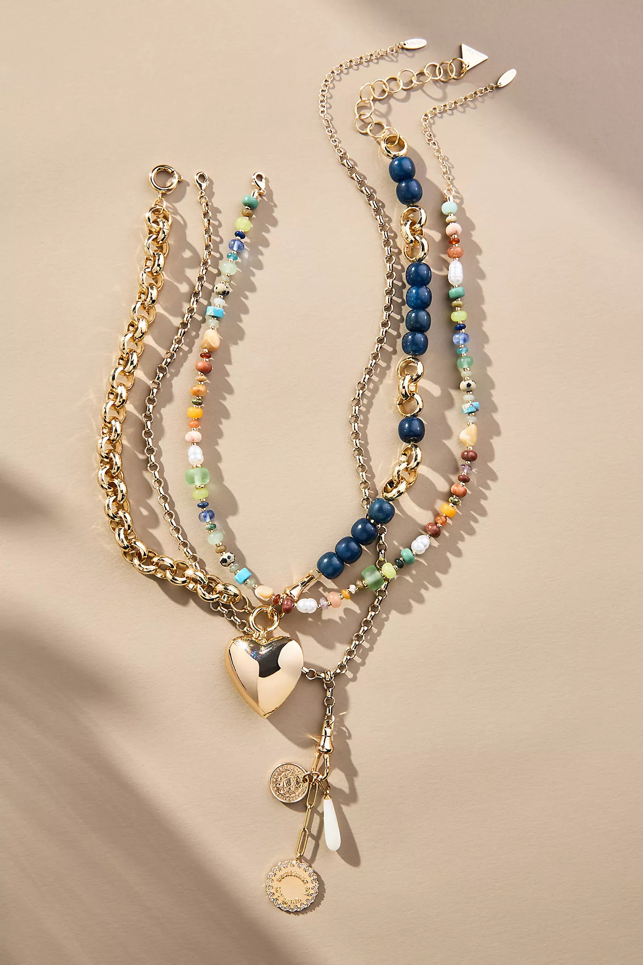 Shades of Sea Layered Necklaces: Charm Edition | Anthropologie (US)