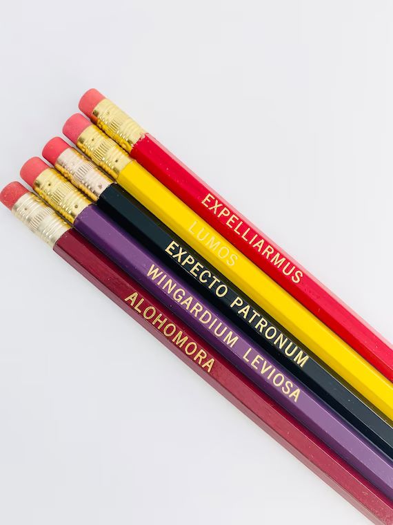 Wizard Spell Pencil Pack - Etsy | Etsy (US)