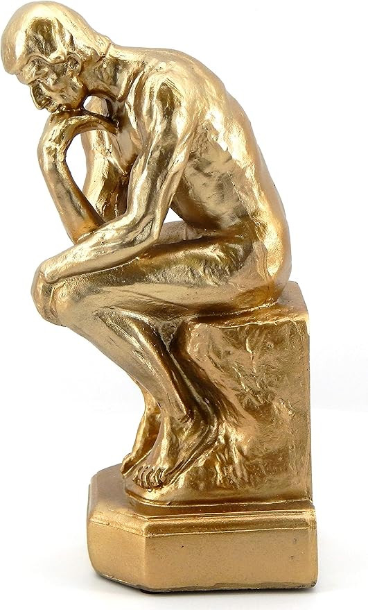 Bellaa 25587 The Thinker Statue Auguste Rodin Paris Thinking Man Fine Art Vintage Replica Museum ... | Amazon (US)