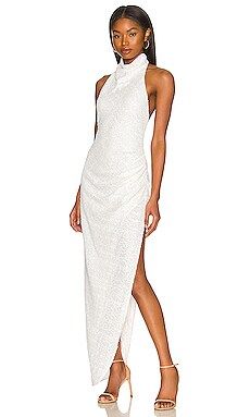 Amanda Uprichard x REVOLVE Samba Gown in White Sequin from Revolve.com | Revolve Clothing (Global)