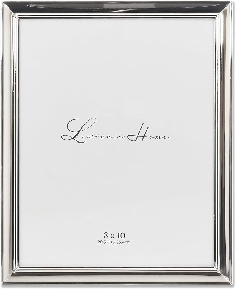 Lawrence Frames Strata Metal Picture Frame, 8x10, Silver | Amazon (US)