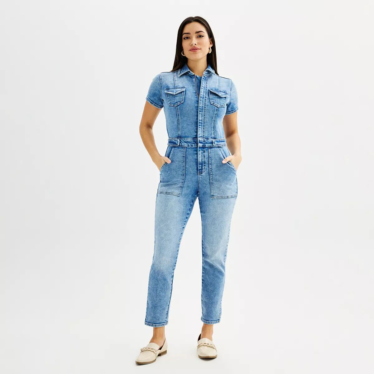 Women's INTEMPO™ Denim Jumpsuit | Kohl's