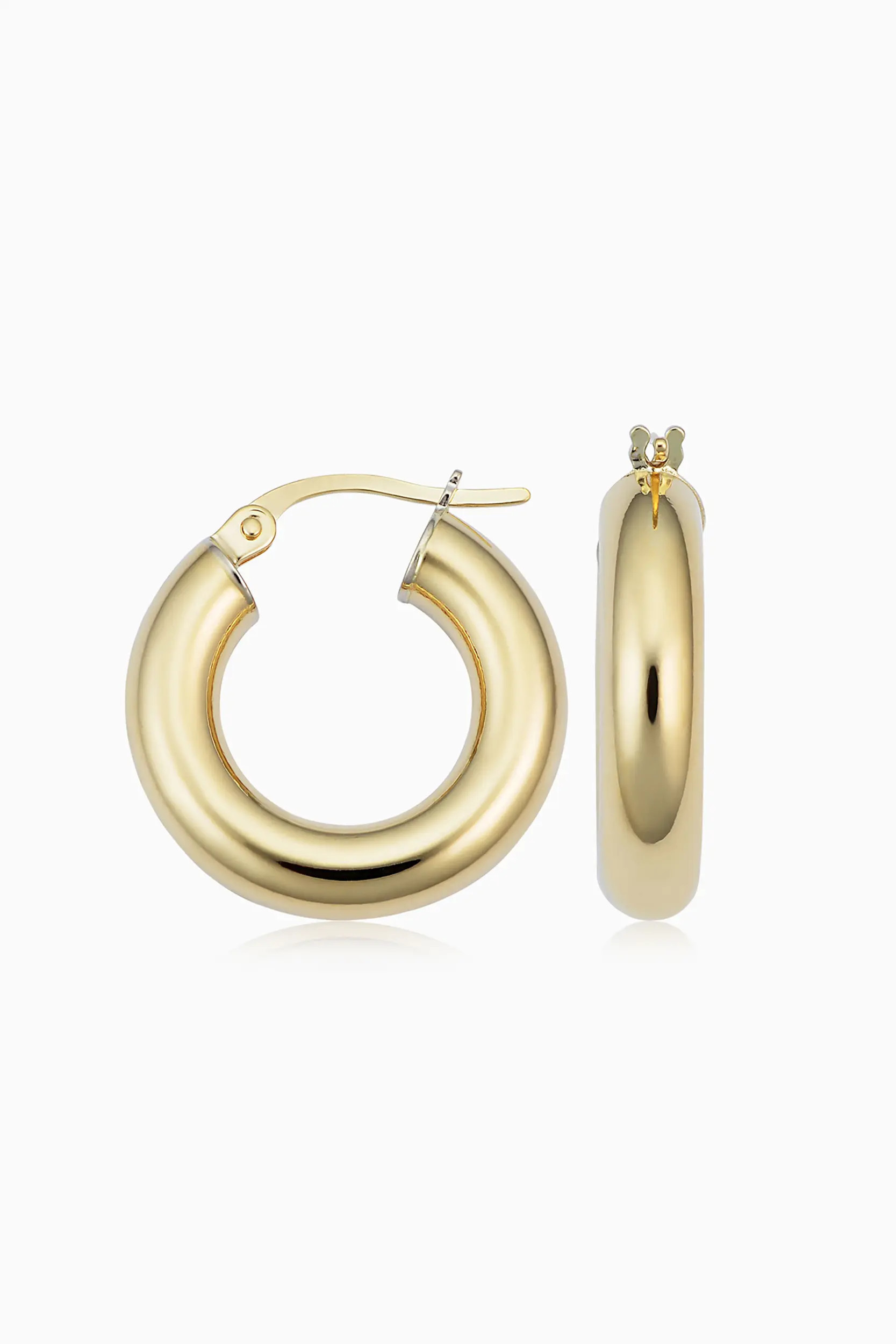 Oradina 14K Gold Everything Bold Midi Hoops (Women) | Nordstrom | Nordstrom