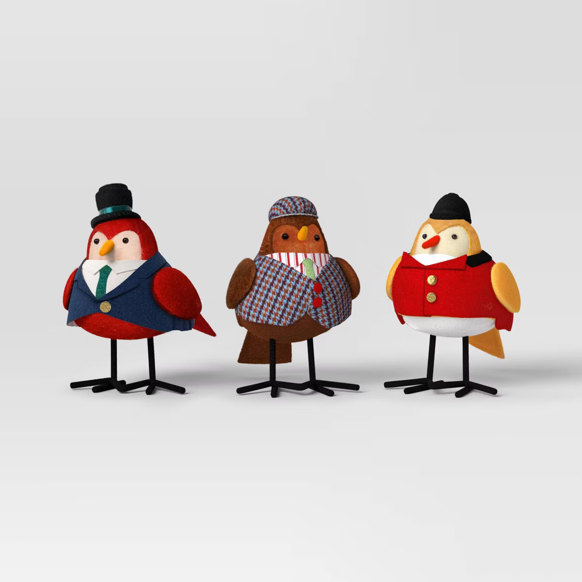 4.25" 3pk Christmas Featherly Friends Decor - Wondershop™ | Target