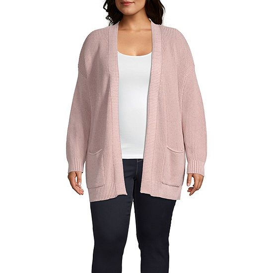 a.n.a-Plus Womens Long Sleeve Open Front Cardigan | JCPenney