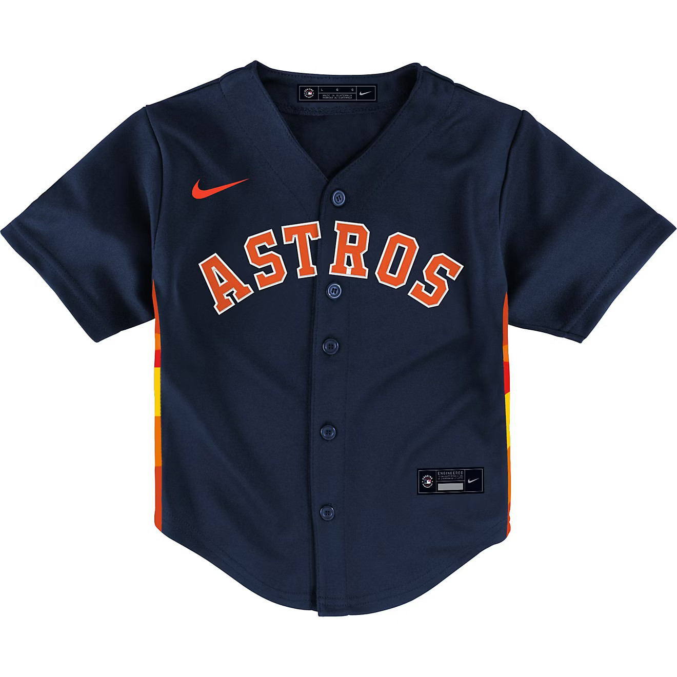 Nike Toddlers' Houston Astros Alt.2 Team Replica Finished Short Sleeve Jersey | Academy Sports + Outdoor Affiliate