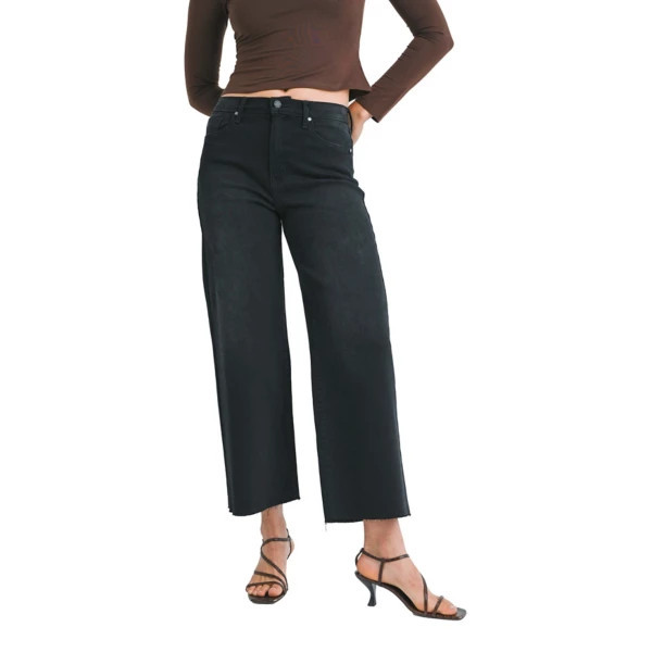 Women's Just Black Denim The Scissor Cut Straight Jeans Washed Black 30 27 | Scheels