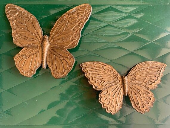 Vintage Homco Solid 1967 Butterfly Wall Art | Etsy (US)