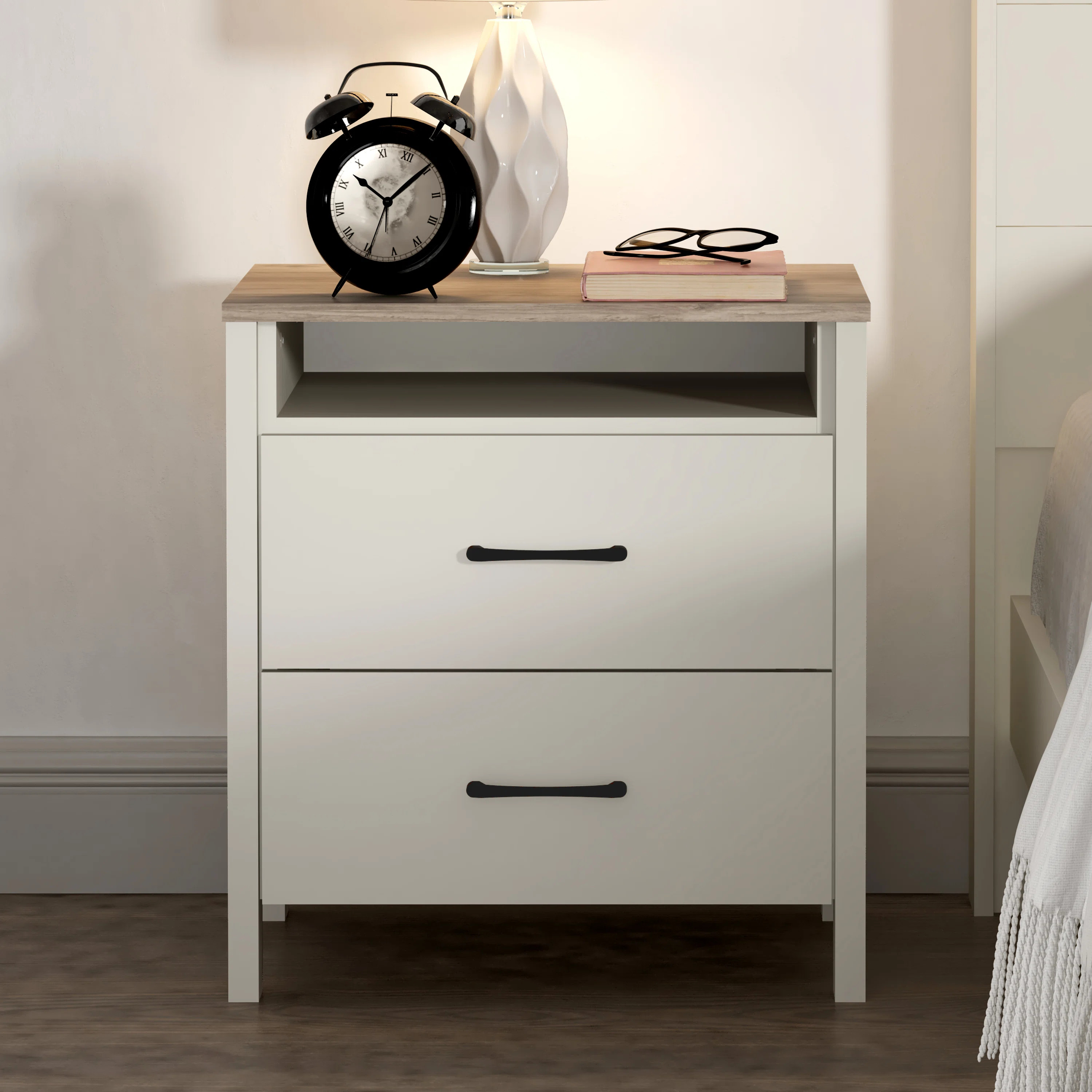 Allysyn 22.7" 2 Drawer Nightstand | Wayfair North America