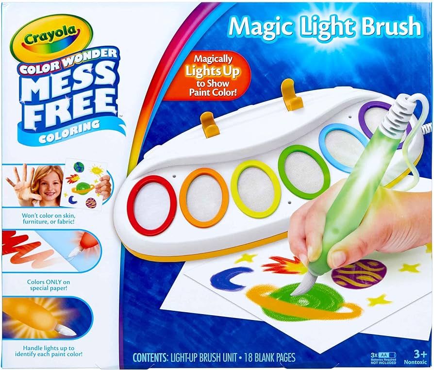 Crayola Color Wonder Magic Light Brush, Mess Free Painting, Gift for Kids, 3, 4, 5, 6 | Amazon (US)