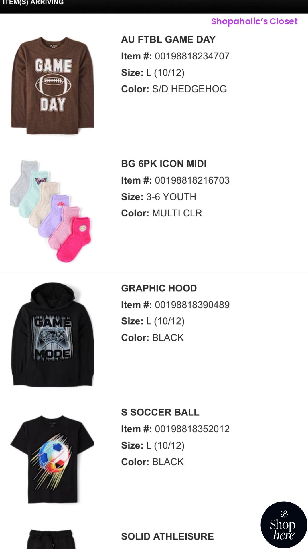 So excited to receive my Children’s Place order today. 

Pjs are 60% off and in the app it’s 10% off! If you have a gamer and pink unicorn lover in your house like I do you can score great deals.

#shopdeescloset #shopaholicscloset 

#LTKFindsUnder50 #LTKKids #LTKGiftGuide