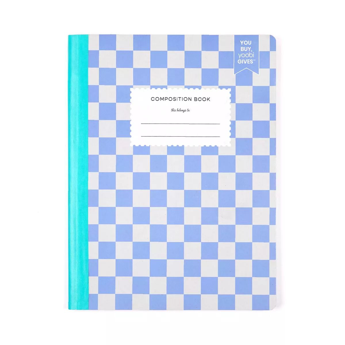 100 Sheets College Ruled Composition Notebook Powder Blue Checkered - Yoobi™ | Target