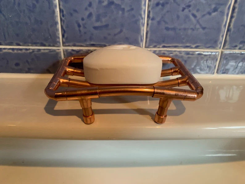 Handmade Copper Soap Dish: Bathroom Soap Bar Holder - Etsy | Etsy (Global)